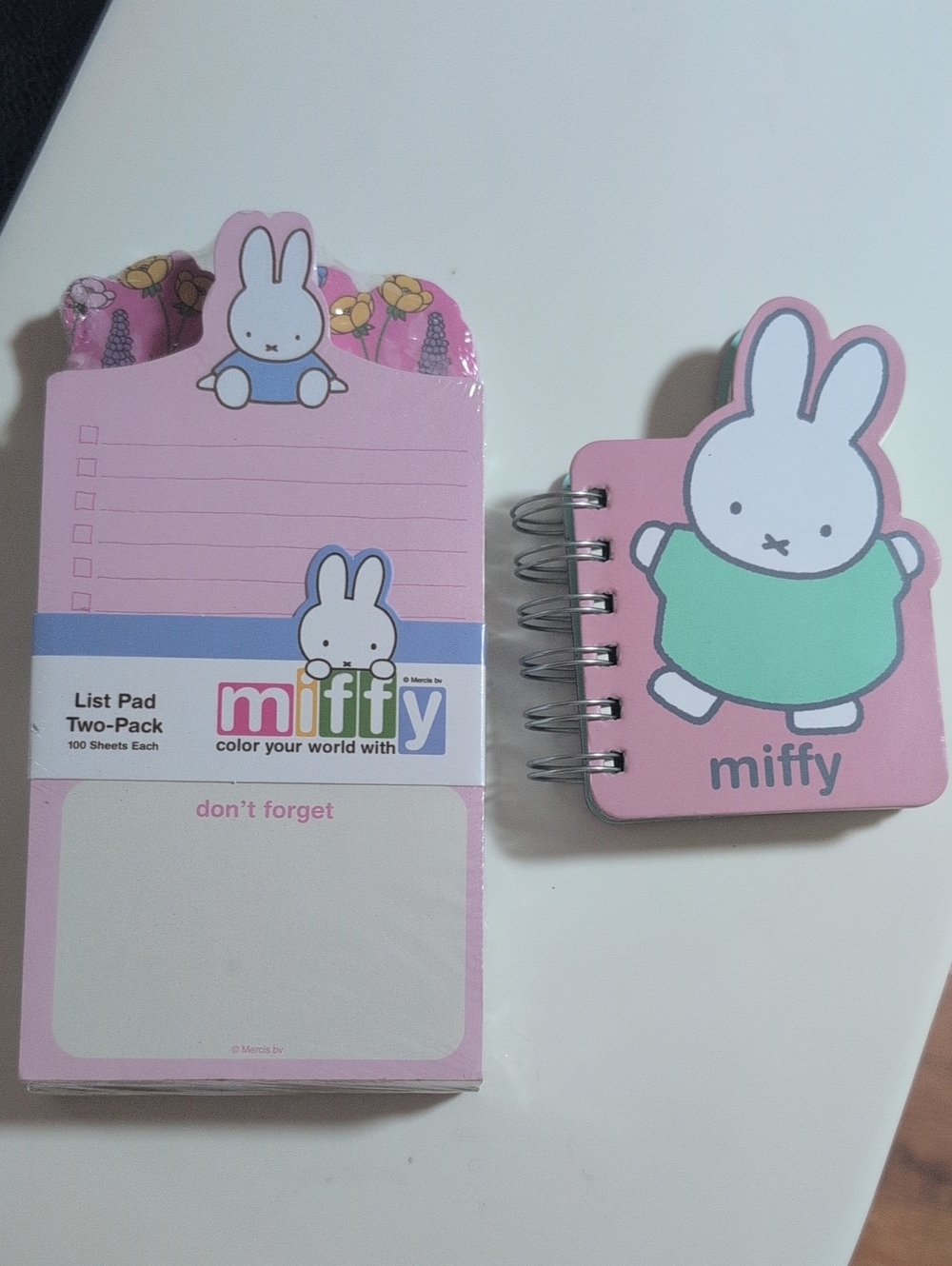miffy Pink & Green Bunny Notepad Gift Set